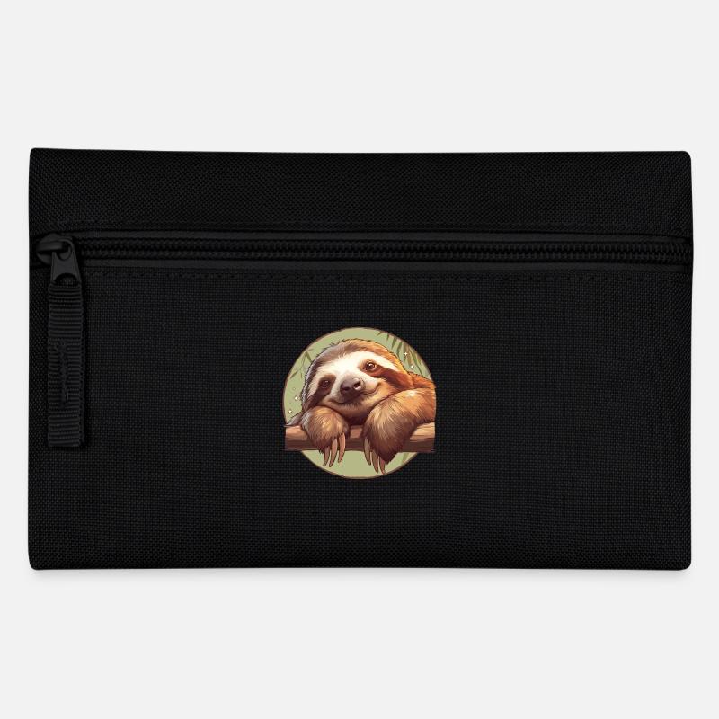 Faultiere Faultier - Federtasche - Schwarz