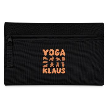 Cat Yoga Klaus - Pencil Case - black - Front
