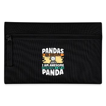 Panda - Federtasche - Schwarz - Vorne