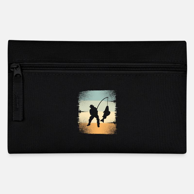 Angeln - Federtasche - Schwarz