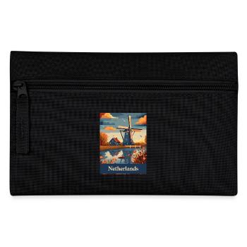 Netherlands Windmills Landscape Nature - Pencil Case - black - Front