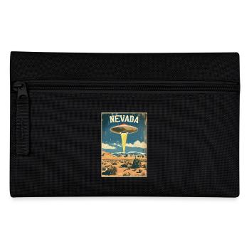 Nevada UFO Landscape Adventure Retro Inspiration - Pencil Case - black - Front
