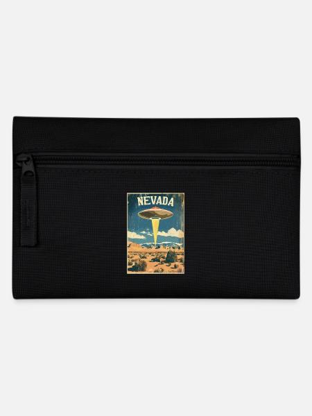 Nevada UFO Landschaft Abenteuer Retro-Inspiration - Federtasche - Schwarz