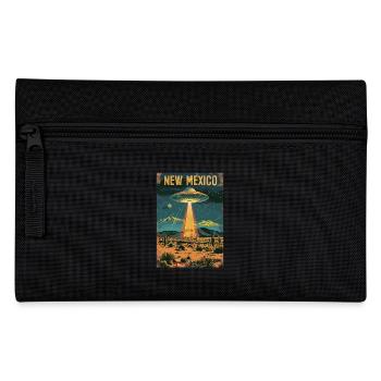 New Mexico UFO Landschaft Retro Science-Fiction - Federtasche - Schwarz - Vorne