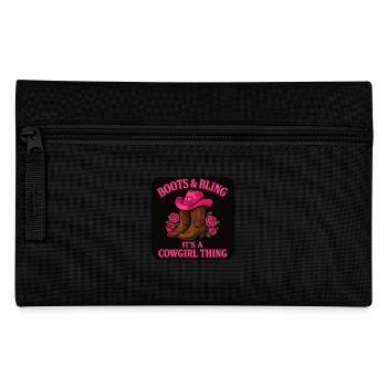 Cow girl: Boots & Bling – It's A Thing - Federtasche - Schwarz - Vorne