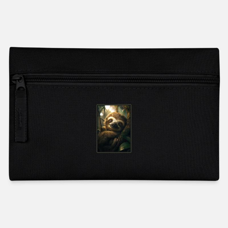 Faultiere Faultier - Federtasche - Schwarz