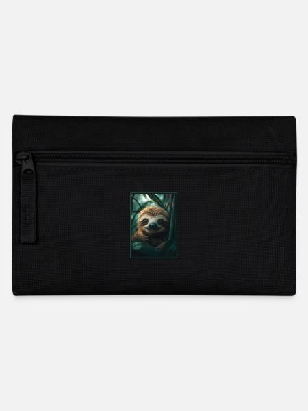 Faultiere Faultier - Federtasche - Schwarz