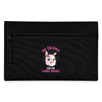 Werdende Mutter NO DRAMA FÜR DIE LAMA MAMA - Federtasche - Schwarz - Vorne