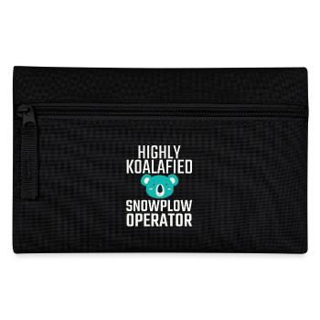 Snowplow Operator Koalafied - Pencil Case - black - Front
