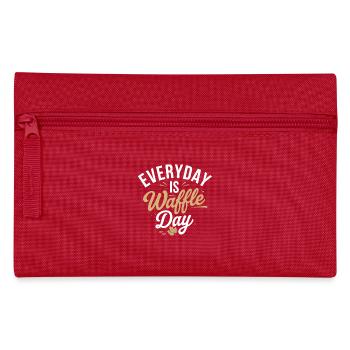 Every day waffle day is a miracle - Pencil Case - red - Front