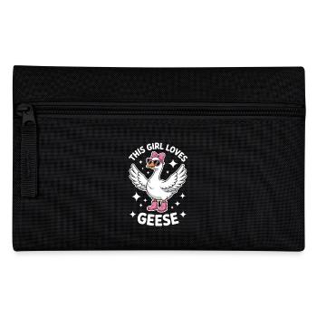 Gans Spruch Mädchen Gänse Lustiges Gans Geschenk - Federtasche - Schwarz - Vorne