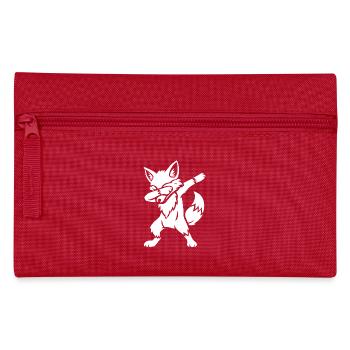 Dabbing Fox - Dab Dance - Cadeau - Trousse - rouge - Devant