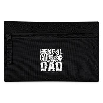 Bengal Cat Bengal Cat Dad - Pencil Case - black - Front