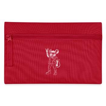 Musique rock, Souris, Heavy metal, Drôle, Rétro - Trousse - rouge - Devant