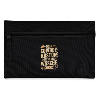 Le costume de cow-boy est dans la blanchisserie Carnaval Carnaval - Trousse - noir - Devant