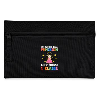 Prinzessin Erste Klasse Einschulung Schulkind - Federtasche - Schwarz - Vorne