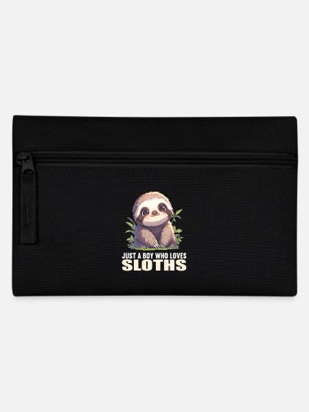 Faultiere Faultier - Federtasche - Schwarz