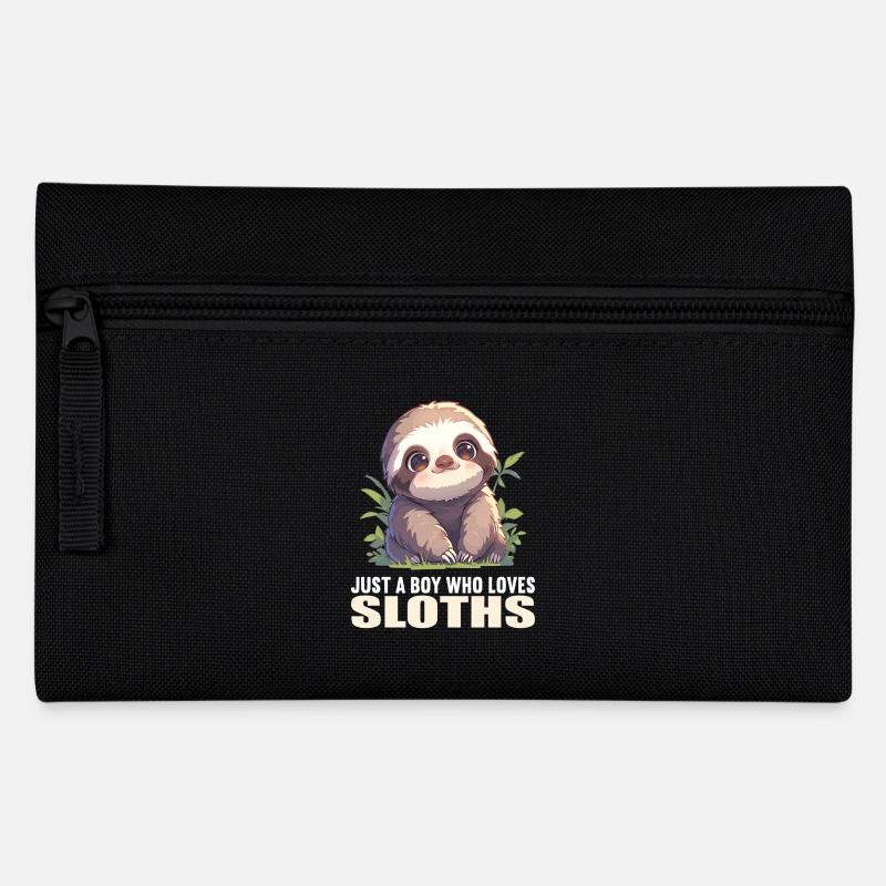 Faultiere Faultier - Federtasche - Schwarz