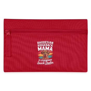 Rhodesian Ridgeback Mama, Legendärer Snack-Dealer - Federtasche - Rot - Vorne