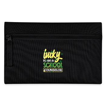 Happy as a school counselor - Pencil Case - black - Front