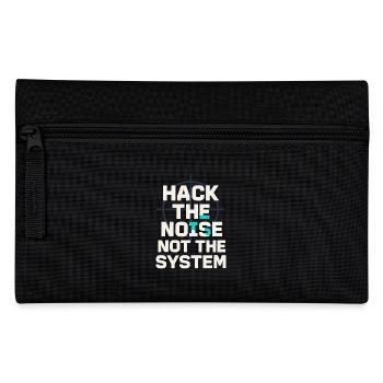 Cybersecurity Info Sec White Hat Hacker Ethical - Pencil Case - black - Front