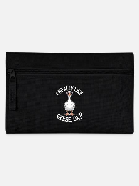 Goose Saying Geese Funny Goose Gift - Pencil Case - black