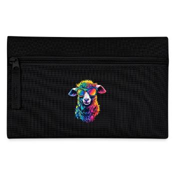 Sheep Lamb Sheep Domestic Sheep Shepherd Sweet Sheep - Pencil Case - black - Front
