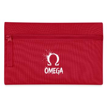 Omega Symbol Splash - Pencil Case - red - Front