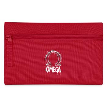 Omega Symbol Splash - Pencil Case - red - Front