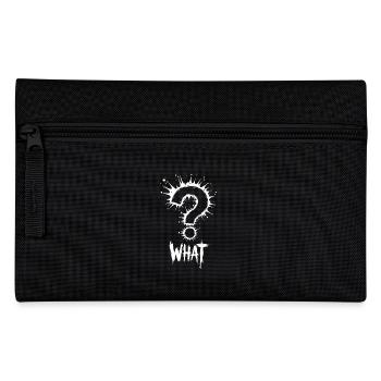 What Fragezeichen Splash - Federtasche - Schwarz - Vorne