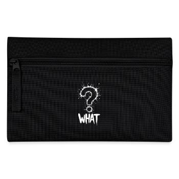 What Fragezeichen Splash - Federtasche - Schwarz - Vorne