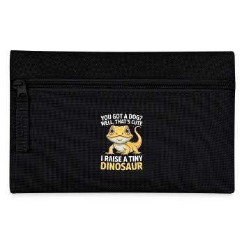 dragon barbu reptile amant lézard animal de compagnie - Trousse - noir - Devant