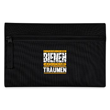 Lustige Imker Geschenke Hobbyimker Imkerei Biene - Federtasche - Schwarz - Vorne