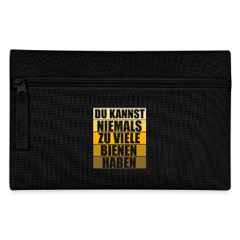 Hobbyimker Imker Bienen Flüsterer Imkern Honig - Federtasche - Schwarz - Vorne