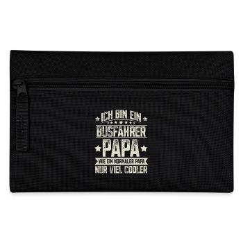 Busfahrer Papa - Federtasche - Schwarz - Vorne