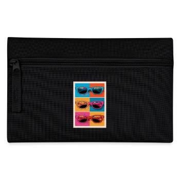 Colorful Sunglasses Pop Art Style - Pencil Case - black - Front