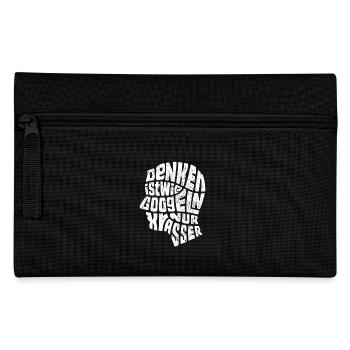 Denken ist wie Googeln nur krasser Geschenk - Federtasche - Schwarz - Vorne