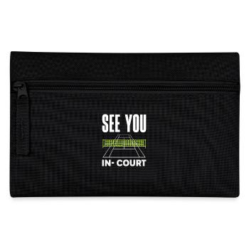 Les joueurs de tennis vous voient au tribunal - Trousse - noir - Devant