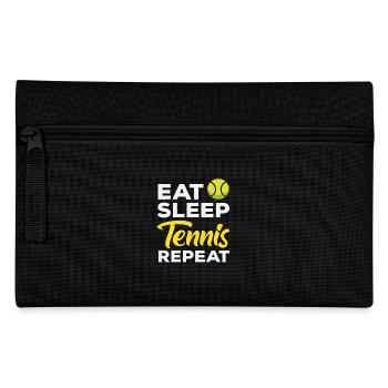 Eat Sleep Tennis Repeat for Tennis Players - Pencil Case - black - Front