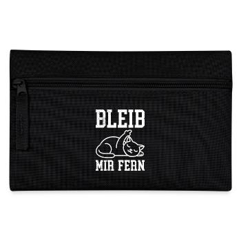 Mallorca BLEIB MIR FERN Anti Flirt Lustiges - Federtasche - Schwarz - Vorne