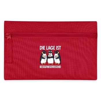 Die Lage Ist Besäufniserregend - Federtasche - Rot - Vorne