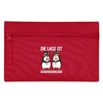Die Lage Ist Besäufniserregend - Federtasche - Rot - Vorne