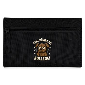 Chien de doigt d’honneur collègue de glace très mince - Trousse - noir - Devant