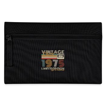 1975 Vintage Retro Geburtstagsgeschenk - Federtasche - Schwarz - Vorne
