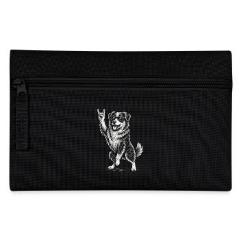 Rock Musique Drôle Berger australien Lourd - Trousse - noir - Devant