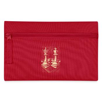 Joueur d’échecs Échiquier Roi Reine Enthousiaste - Trousse - rouge - Devant