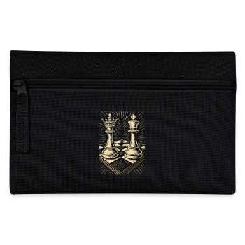 Schachspieler Schachbrett König Königin Enthusiast - Federtasche - Schwarz - Vorne