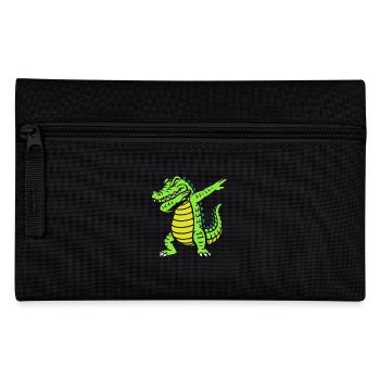 Dabbing alligator - crocodile - cadeau - Trousse - noir - Devant