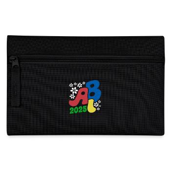 Abi 25 - Abitur - Blumen Geschenk - Federtasche - Schwarz - Vorne
