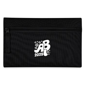 Abi 25 - Abitur - Blumen Geschenk - Federtasche - Schwarz - Vorne